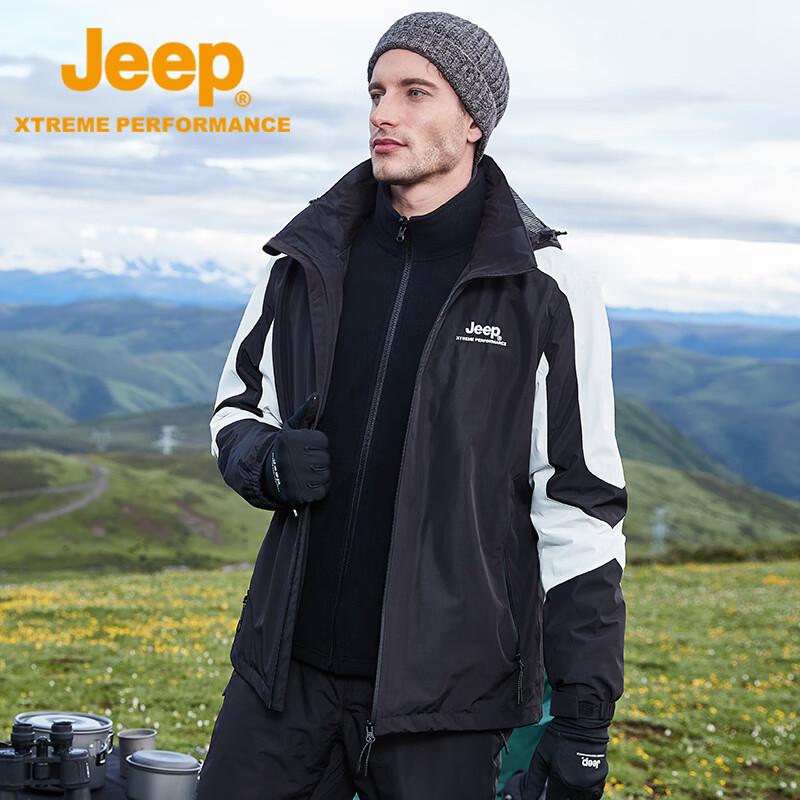 Jeep Мужская уличная ветрозащитная водонепроницаемая куртка