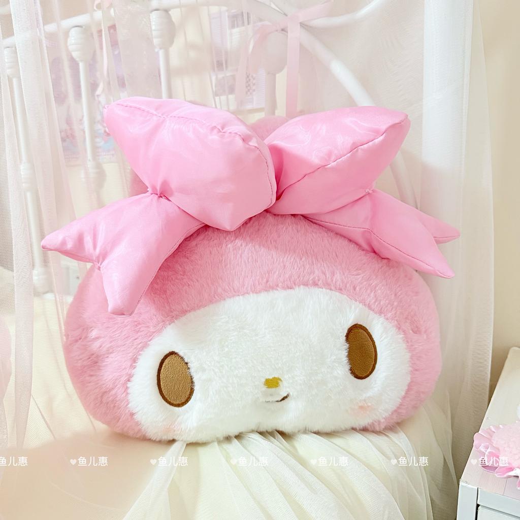Мультяшные плюшевые игрушки My Melody Милые набивные аниме Кавайные плюшевые игрушки Подушка для спины Подголовник Автомобильные аксессуары Чехол на ремень безопасности