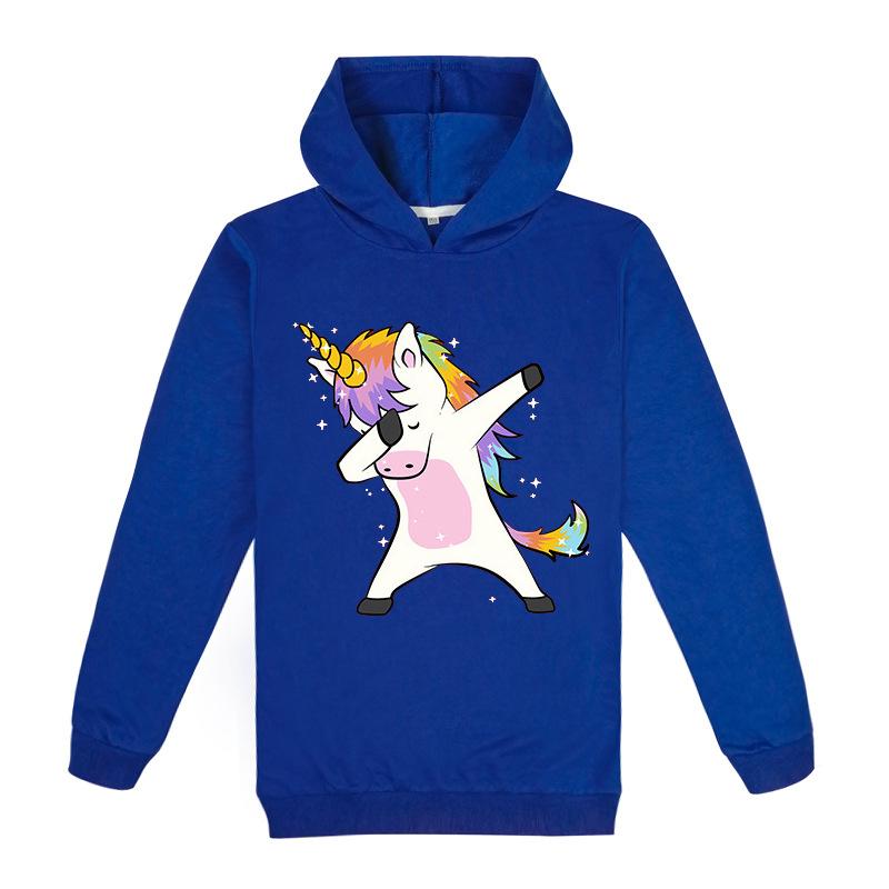 Милые толстовки с единорогом, детский повседневный свитер, детская одежда, толстовки с длинными рукавами, детские топы, кофты