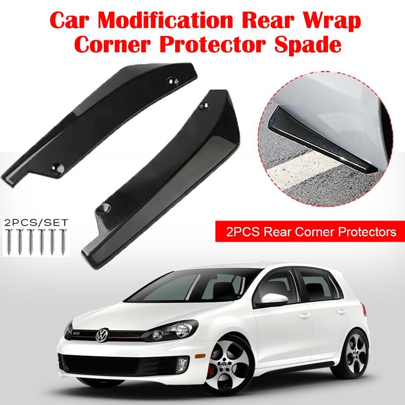 Rear Bumper Lip Wrap Angle Diffuser Splitter Canard Spoiler For VW Polo Mk3 Mk4 Mk5 Mk6 GTI 86C 6N 6N2 6KV 6Q 9N 9N3 6R 6C AW BZ