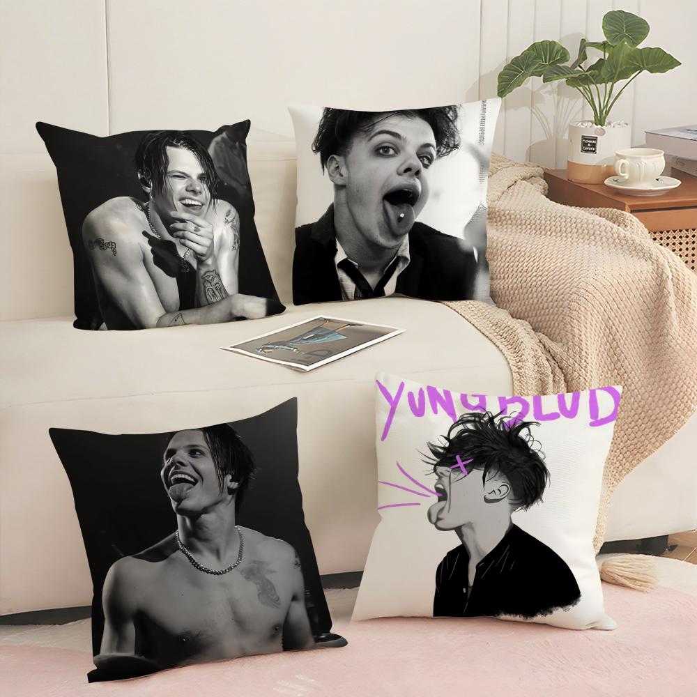 Звезда Y-Yungblud Чехол для подушки-подушки Мягкий коротковорсовый чехол для подушки Гладкая уютная текстура Эстетичный чехол для подушки Домашний декор