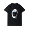 Большие размеры S-3XL, 30 узоров, хлопковая летняя мужская футболка в стиле Харадзюку, футболки большого размера с принтом черепа, футболка с круглым вырезом, повседневные топы