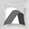 Luxury Home Decoration Cushion Cover Black Gray Dark Black and White Style Pillow Cover Office Sofa Cushion Cover