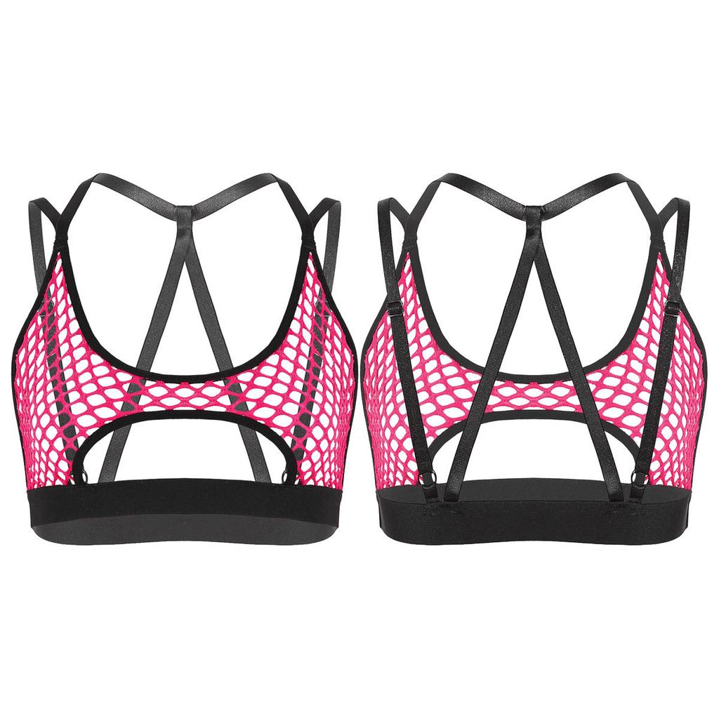 Женский ажурный эластичный жилет с вырезом на спине и крест-накрест на спине, укороченные топы