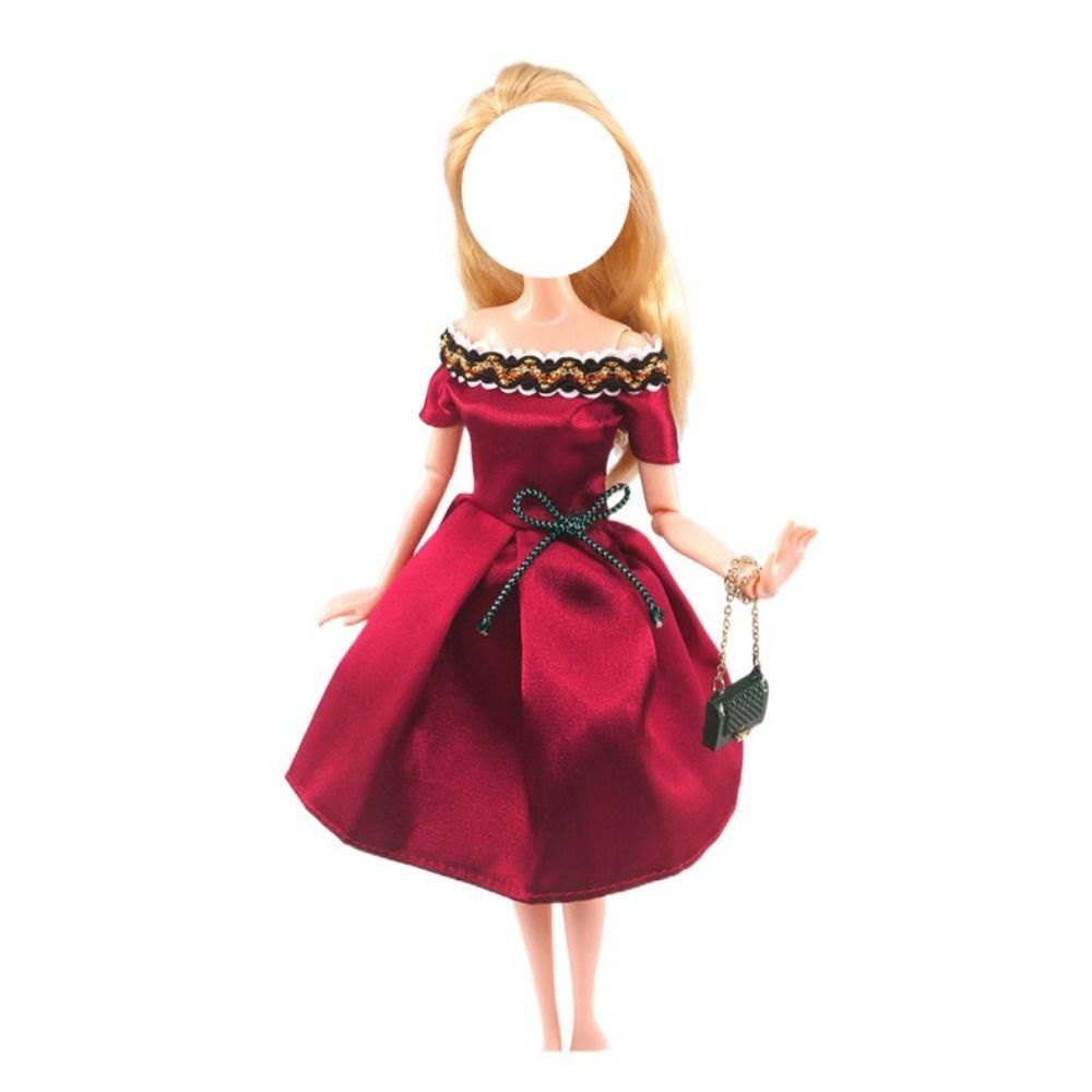 Handmade 30CM Doll Dress Colorful 1/6 BJD Doll Clothes Set Doll Dress Casual Clothing Doll