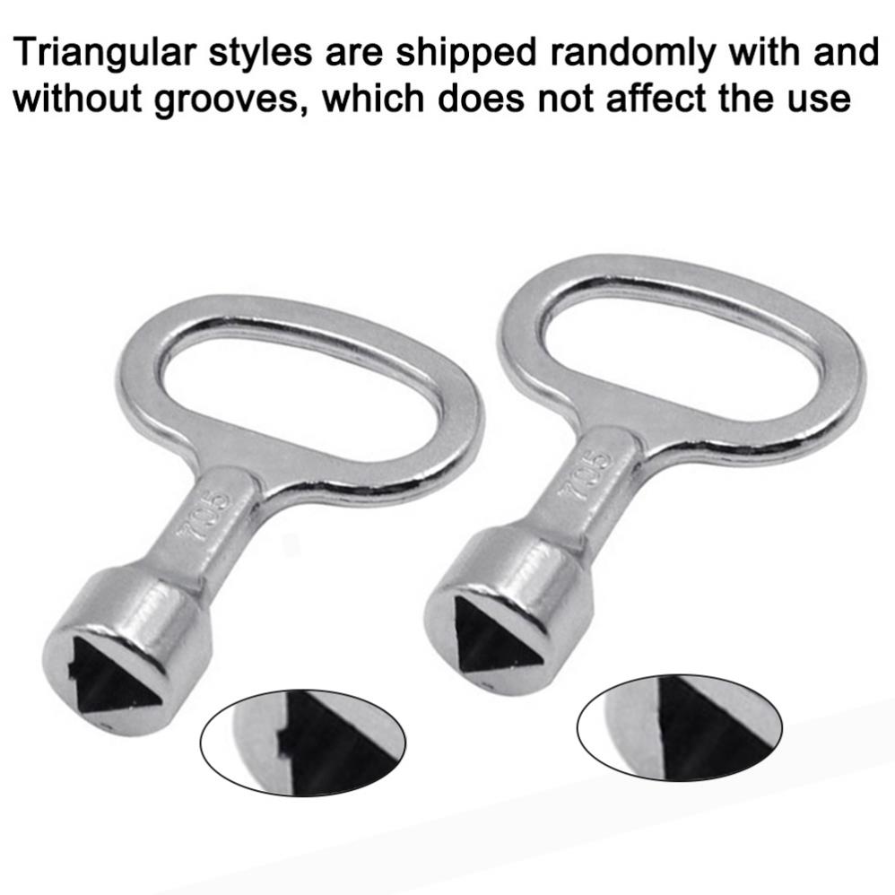 Ключ из сплава, треугольный сантехнический ключ для электрического шкафа управления, поезда, лифта