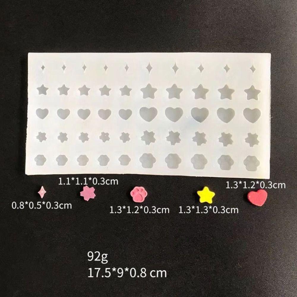 Cat Paw Chocolate Dessert Mold Food Grade Silicone Heart Star Mold Baking Mold DIY Decoration