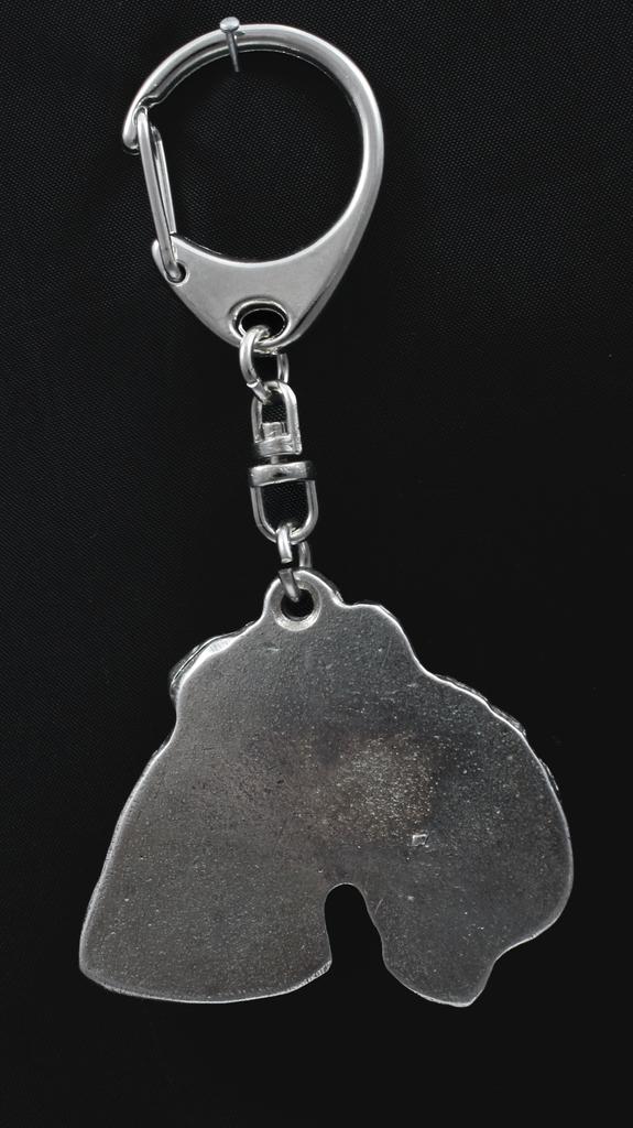 Lakeland Terrier - Silver-plated Key Ring with Dog, Handbag Decoration, Backpack Pendant by Art-Dog Brand