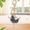 1шт кулон в виде балерины, элегантные ключи, аксессуары для автомобилей, изысканный хрустальный брелок, модный цинковый сплав, балерина, брелок со стразами