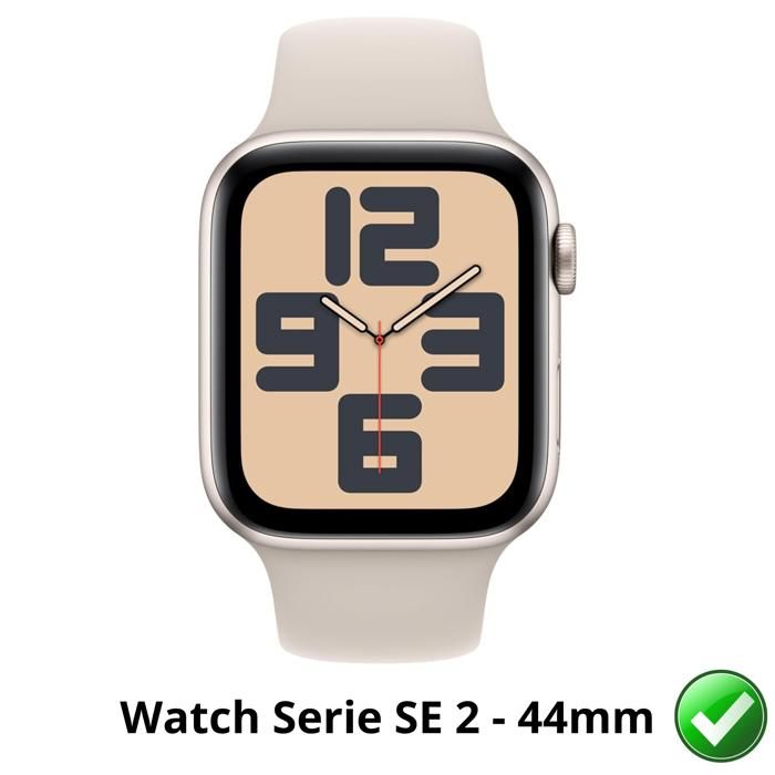 Protection écran pour Watch SE 2 - 44mm [Pack 6] Film Plastique Protecteur Résistant Ultra Mince Phonillico