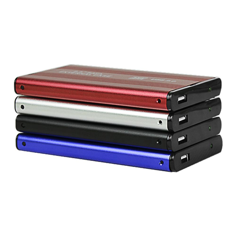 USB2.0 Портативный жесткий диск 2,5-дюймовый внешний корпус SATA HDD USB2.0 Корпус из алюминиевого сплава для