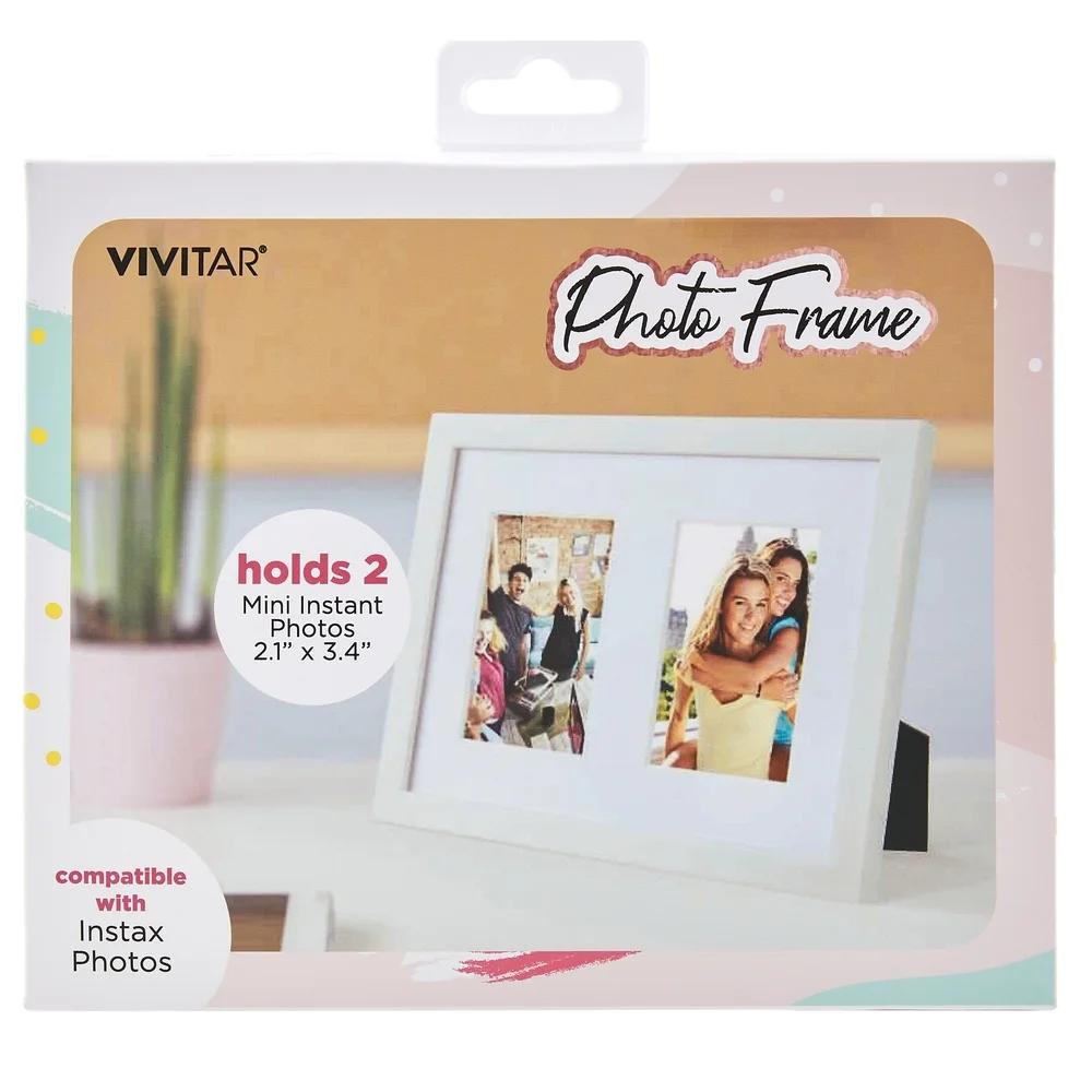 Фоторамка Instax с 2 окошками Рамка для 2 фотографий Instax Горизонтальная Вертикальная Настольная Настенная Домашний Офисный Декор Идея для подарка