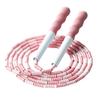 Uccellino Long Jump Rope, Lightweight, Colorful, with Grip, 5m, Beaded, for Competition and Practice (Pink, 5m)