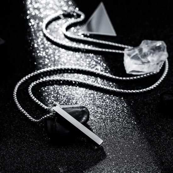 Мужское ожерелье из нержавеющей стали, однотонная цепочка, мужской кулон, подарок