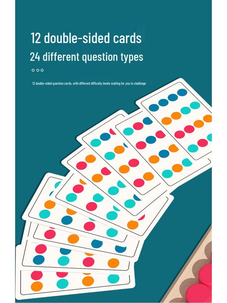 Four-Color Animal Memory Chess: Early Childhood Logical Thinking Wooden Board Game