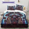 Death Note Pattern Bedding Quilt Set Quilt Cover Pillowcase Home Decoration Birthday Gift (1 * duvet cover + 2 * pillowcase, without core)