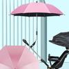 Baby Stroller Umbrella with Clamp UPF Adjustable Waterproof Windproof Universal Sun UV Protection Outdoor UV