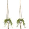 6PCS Plant Holders Macrame Plant Hanger Vintage Outdoor Pot Holder Flower