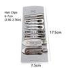 8Pcs/Set Metal Y2K Hair Clip Set Duckbill Clip Bangs Barrettes Trendy Side Clips  Women Girls