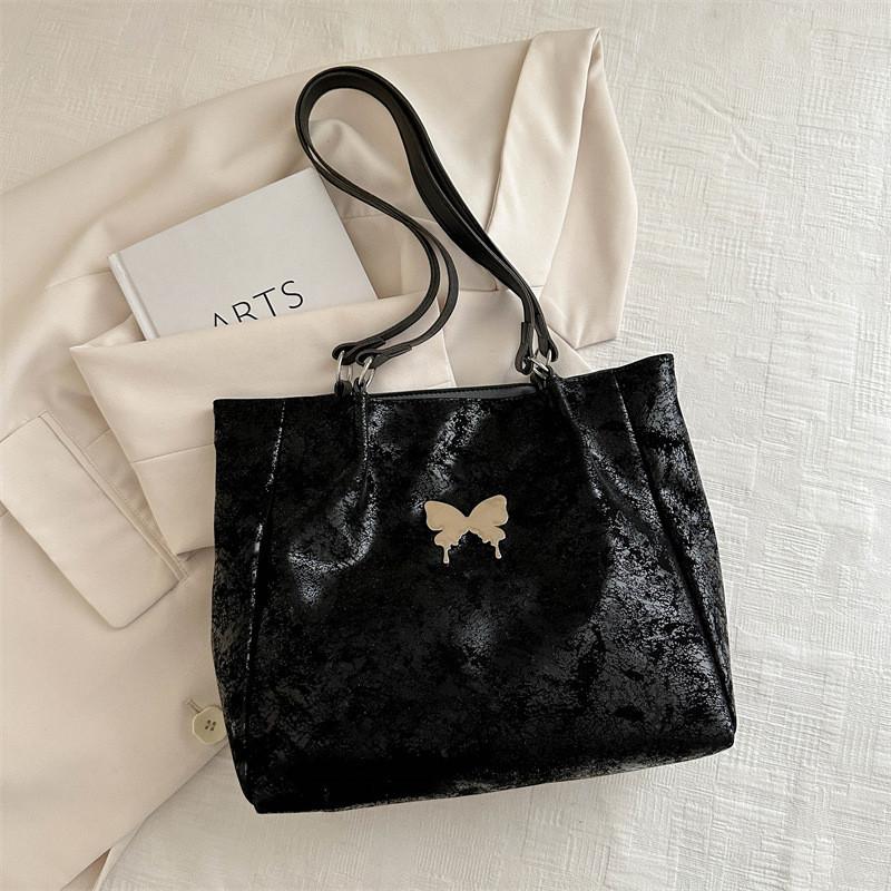 Модная вместительная сумка-тоут с бабочками для женщин, идеально подходит для повседневного использования, в нескольких цветовых вариантах
