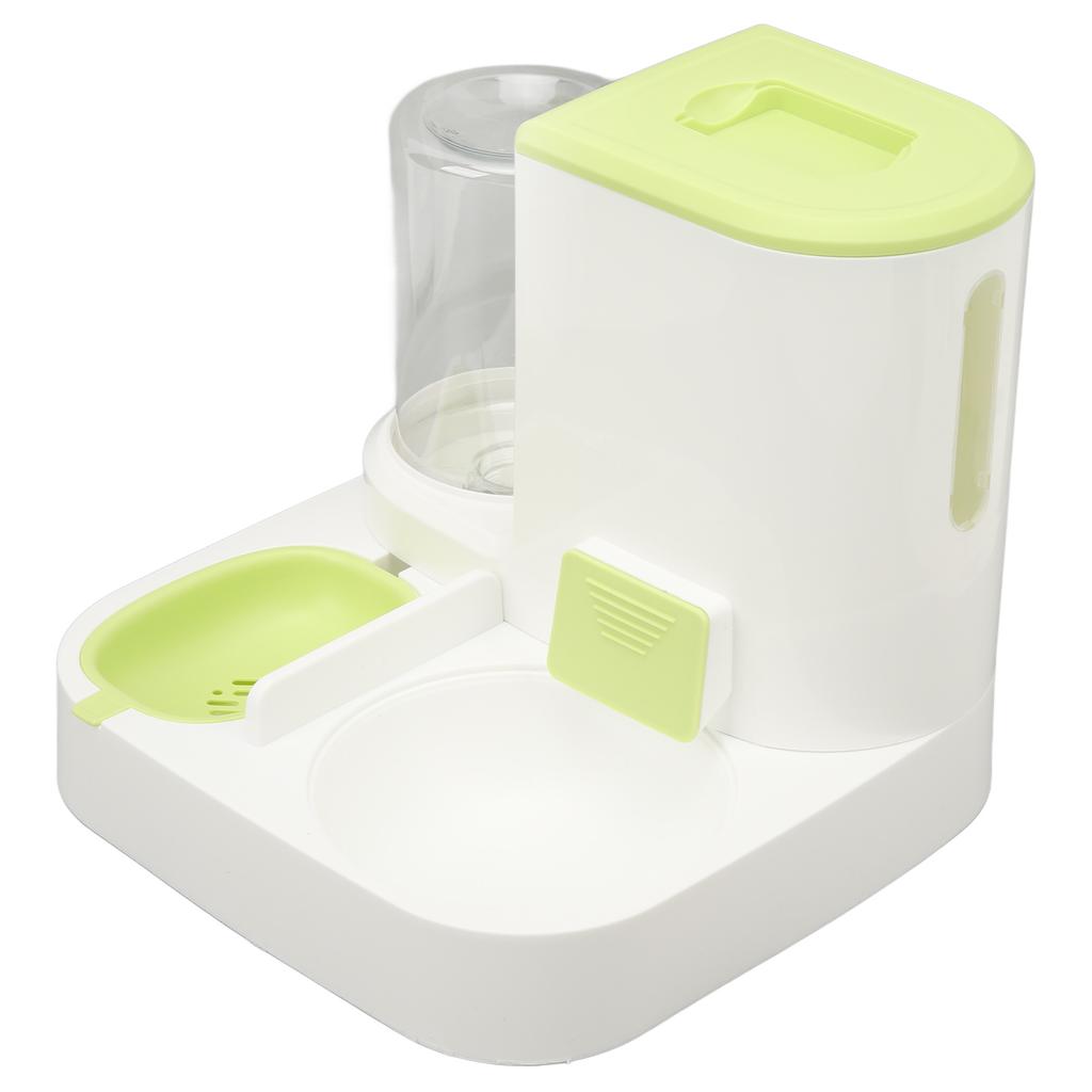 Pet Cat Waterer Food Feeder with 2.2L Food Container Odorless Dog 1L Automatic Water Dispenser Food