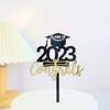 9x Acrylic Graduation Cake Toppers Kit For Graduation Party Decorations