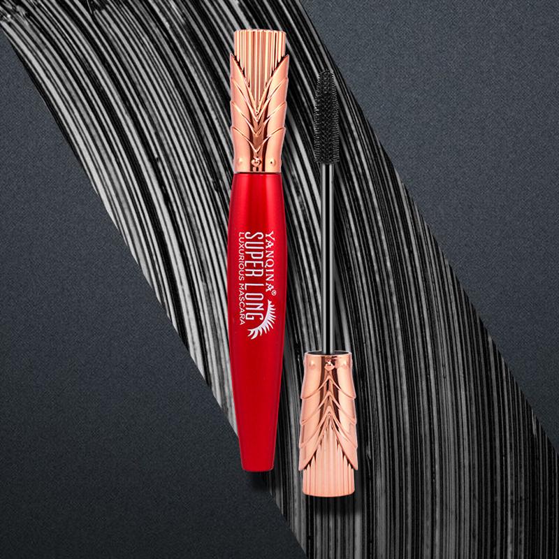 4D Mascara Waterproof Long Eyelashes Extension Silk Fiber Eyelash Black Mascara