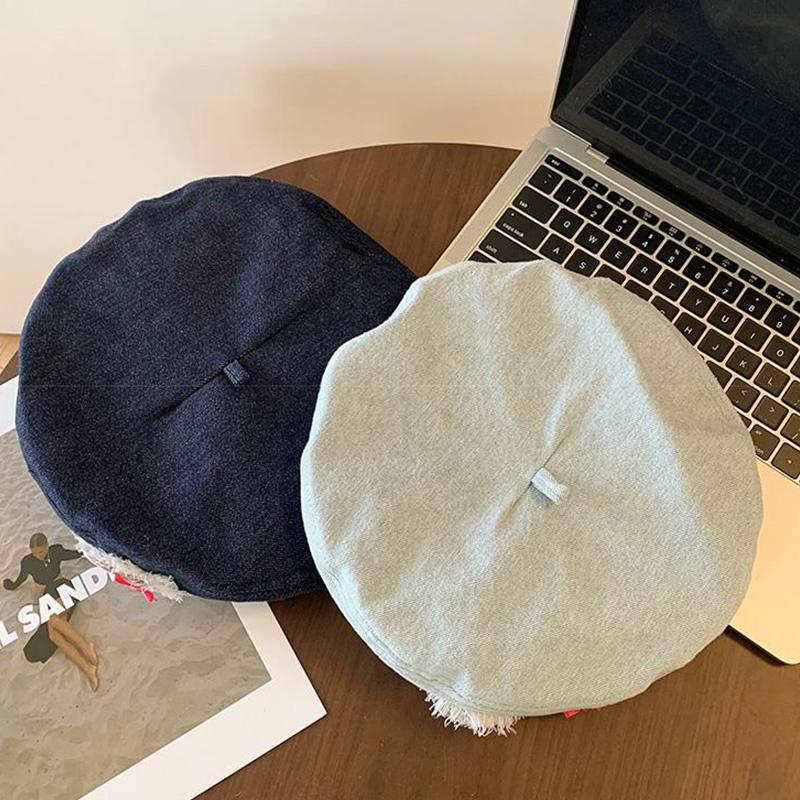 Женский летний большой обхват головы, шляпа красавицы-художницы, любовный ковбойский берет, маленькое маленькое лицо