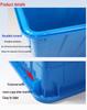 Durable Rectangular Aquaculture Tank with Drainage & Net Cover for Home Fish and Turtle Raising