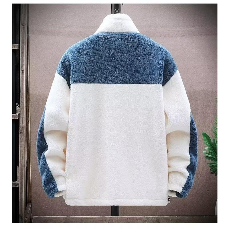 Мужская зимняя теплая куртка из толстой шерсти