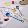 Привлекательная экологически чистая портативная ложка для перемешивания чая и кофе из нержавеющей стали, ложка для свадебного подарка