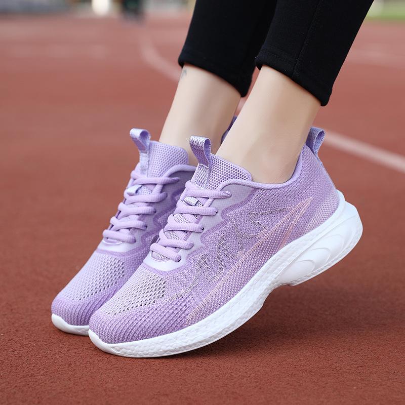 Spring breathable women's foot strength elderly shoes women's soft-soled mother shoes middle-aged and elderly walking shoes running sports shoes women