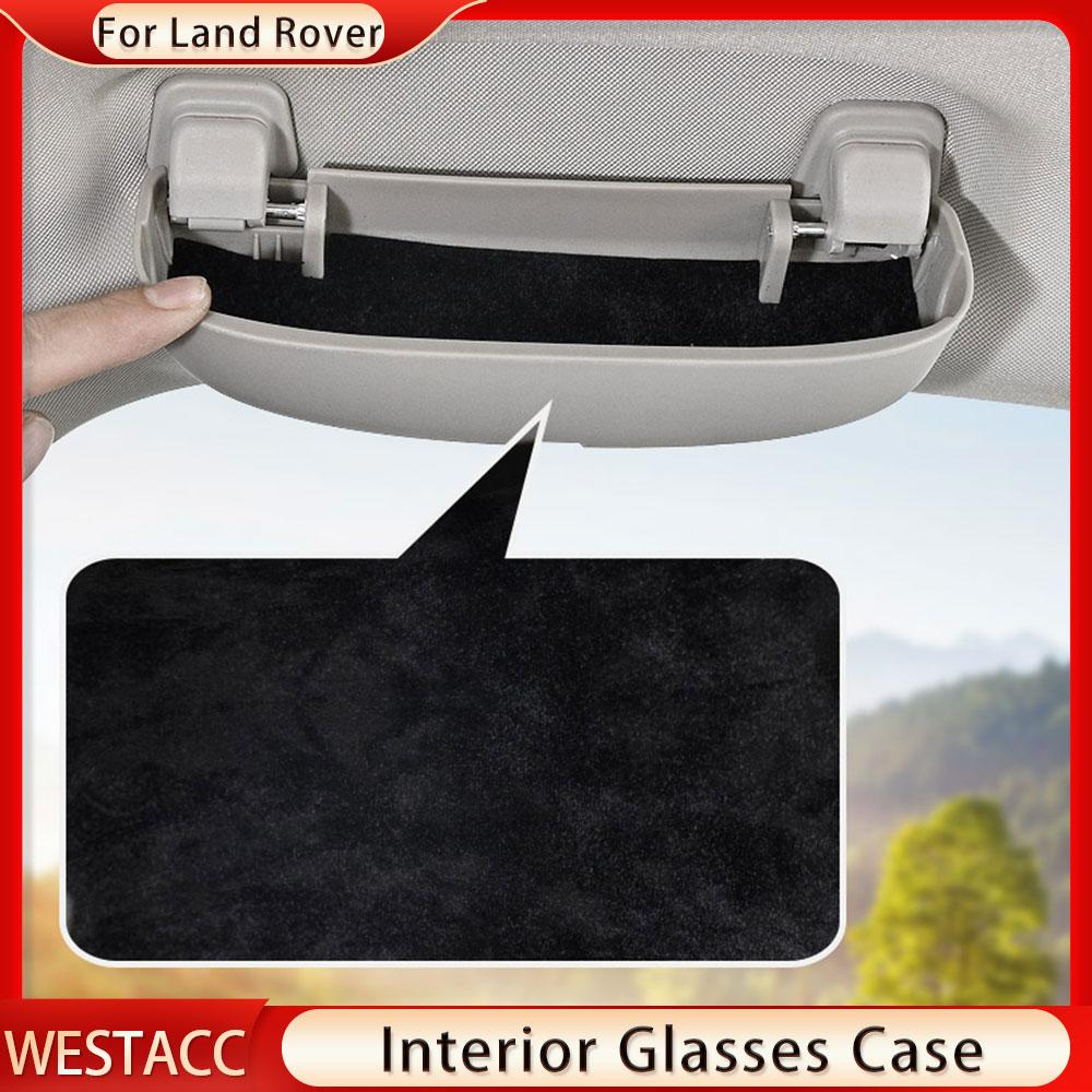 Автомобильный держатель для солнцезащитных очков из АБС-пластика, чехол для очков, зажим для Land Rover Freelander Discovery 3/4/5 Evoque, коробка для хранения очков
