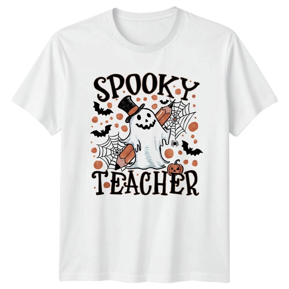 Spooky Teacher Halloween Holidays Unisexs Unisexs Graphic Tee Unisex Top