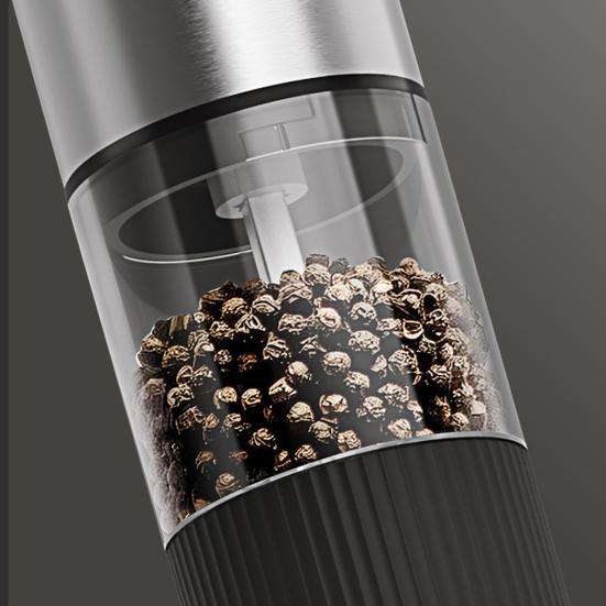 Электрический набор для измельчения соли и перца со светодиодной подсветкой, регулируемой степенью помола, измельчитель соли, перезаряжаемый измельчитель перца для барбекю, кемпинга