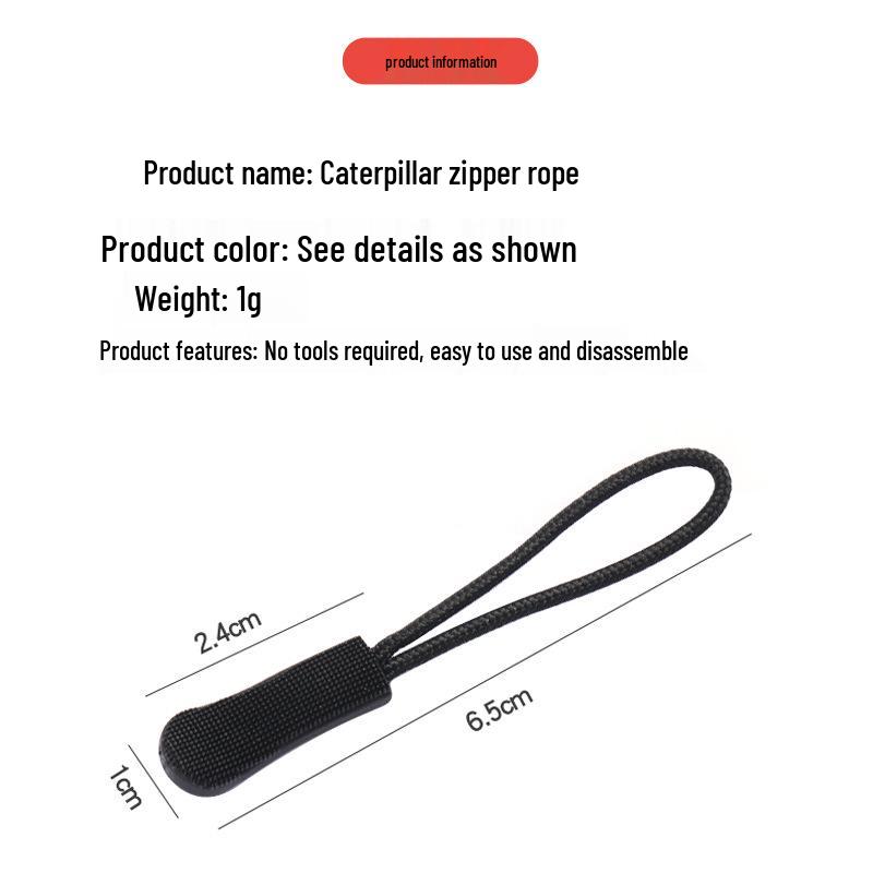 Литой ПВХ пуллер для молнии со съемным нескользящим шнурком-подвеской