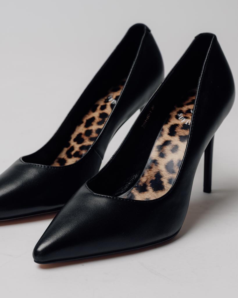 Туфли на шпильке классические Sufinna 7094 36 черные кожа
