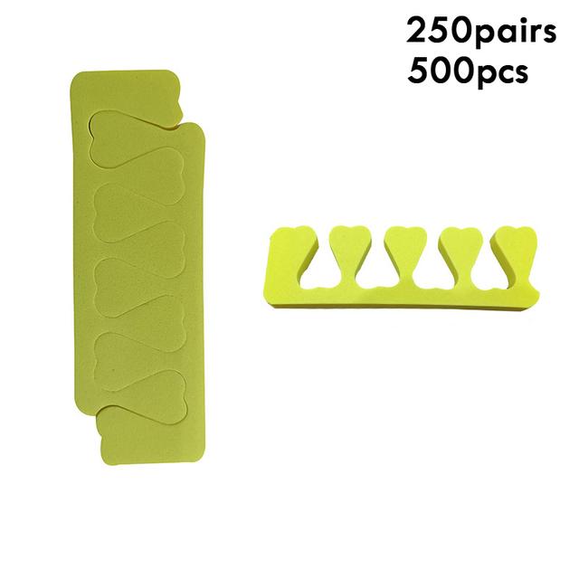500 шт., набор разделителей для пальцев ног для педикюра, разделители пальцев для дизайна ногтей, мягкие поролоновые растягиватели для пальцев ног и пальцев, расслабляющий удержание