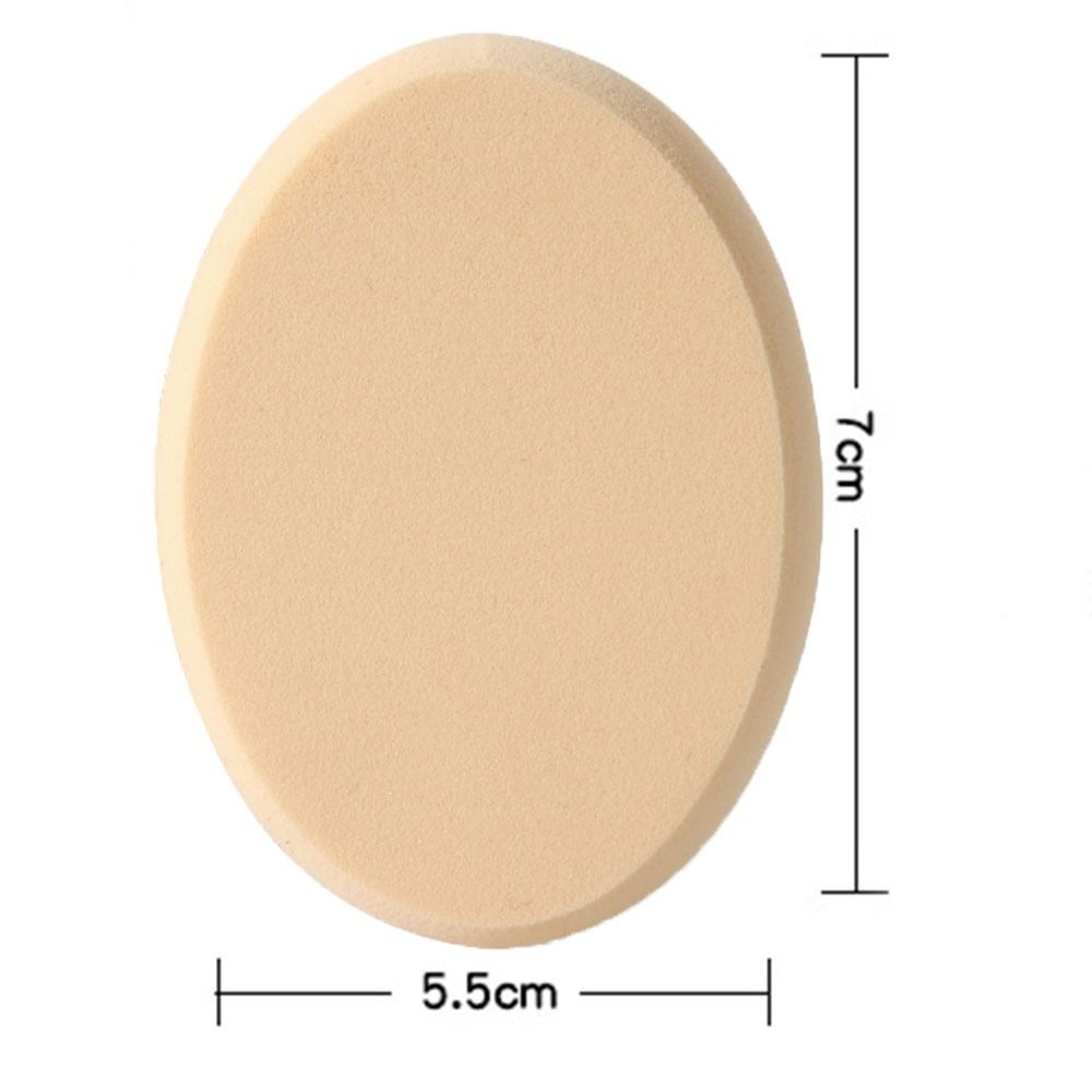 2pcs Cosmetic Puff Concealer Foundation Cream Powder Puff Oval Wet And Dry Usable Makeup Spong Puff
