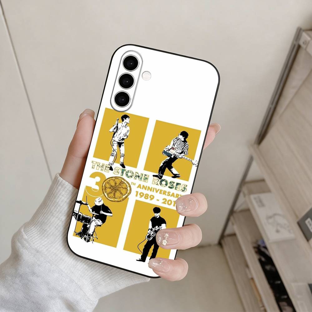 Чехол для телефона с изображением альтернативной рок-группы The Stone Roses для Samsung Galaxy A73, A72, A71, A70, A53, A52, A51, Другие, Мягкий черный чехол