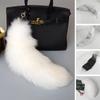 Keychain Pendant Fluffy Imitation Foxtail Keychain Adorable Bag Charm for Handbag Backpack Decoration