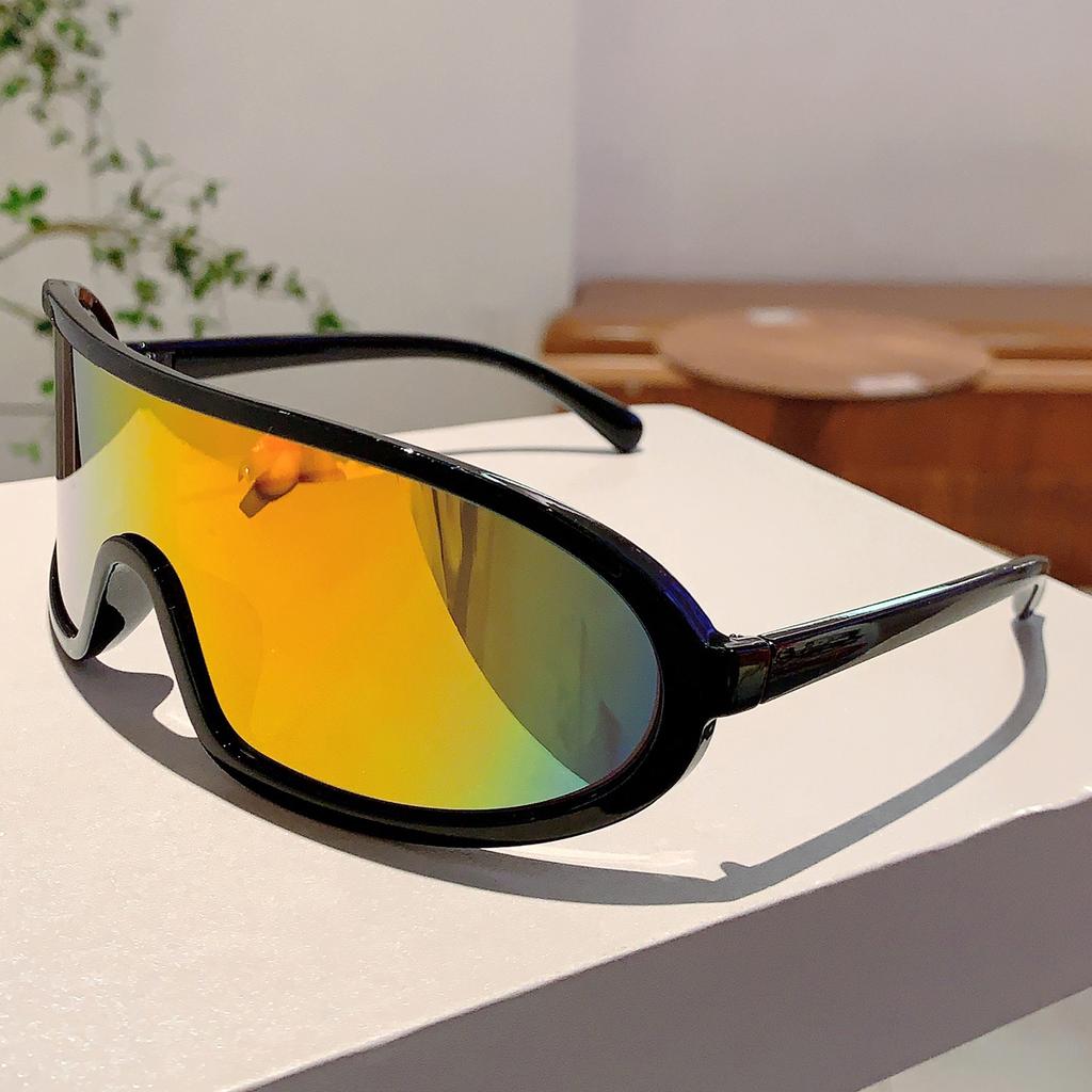 Oversized Sports Goggle  New Mirror Outdoor Cycling Protective Sunglasses Women Trendy Professional Anti-UV Shades