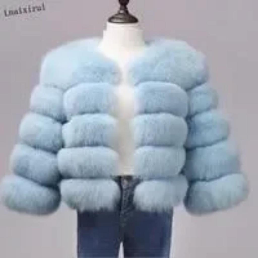 Women Autumn Winter Imitation Fox Fur Faux Fur Coat Women's Short Long Sleeve Fur Artificial Fur Coat