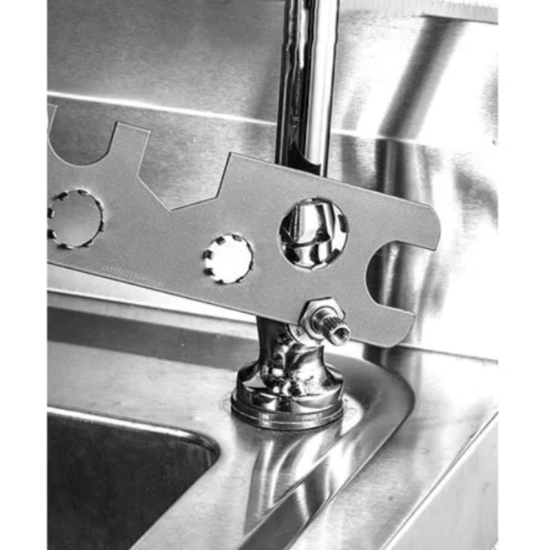 Новый инструмент для снятия аэратора крана 9 в 1, металлический ключ для скрытой резьбы TJ TT JR STD и среза с корпусом M16 M18 M20 M22 M24