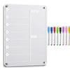 Transparent Magnetic Acrylic Weekly Planner Reusable Planning Note Board  School