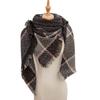 Women's Shawl New Scarf Autumn and Winter Large Plaid Triangle Scarf