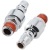 2PCS 1/4 Inch Pneumatic Quick Joint 20PM Air Compressor 360 Degree Rotary Fittings Pneumatic Quick Connector Release Fitting