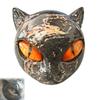 Resin Luxury Black Cat Figurine Hand-Carved Elegant Black Cat Figurine  Decorative Statue