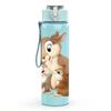 1PC Rabbit Squirrel Small Animal Group Print 750ml Color Plastic Sports Water Bottle Leakproof Flip Straw Lid Suitable for Sports Office Home Use