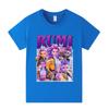 A1208 Детская футболка с короткими рукавами и принтом Kpop Rumi Zoey Mira для мальчиков и девочек